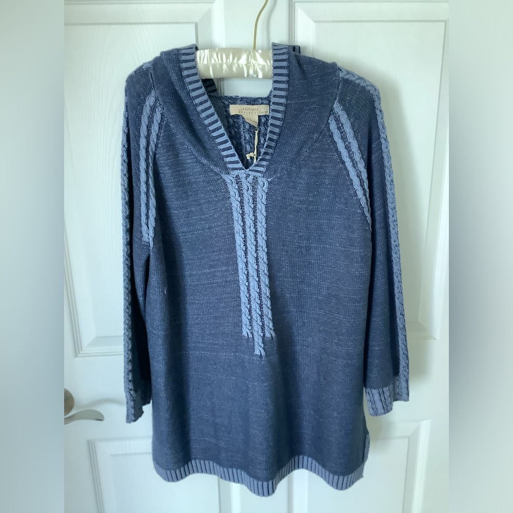 Natural Reflections Blue Woman’s Sweater L